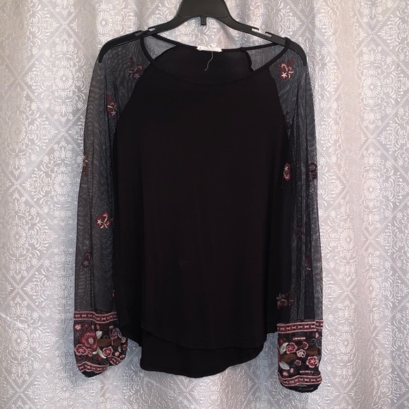 Maurices Tops - Long sleeve embroidered blouse.